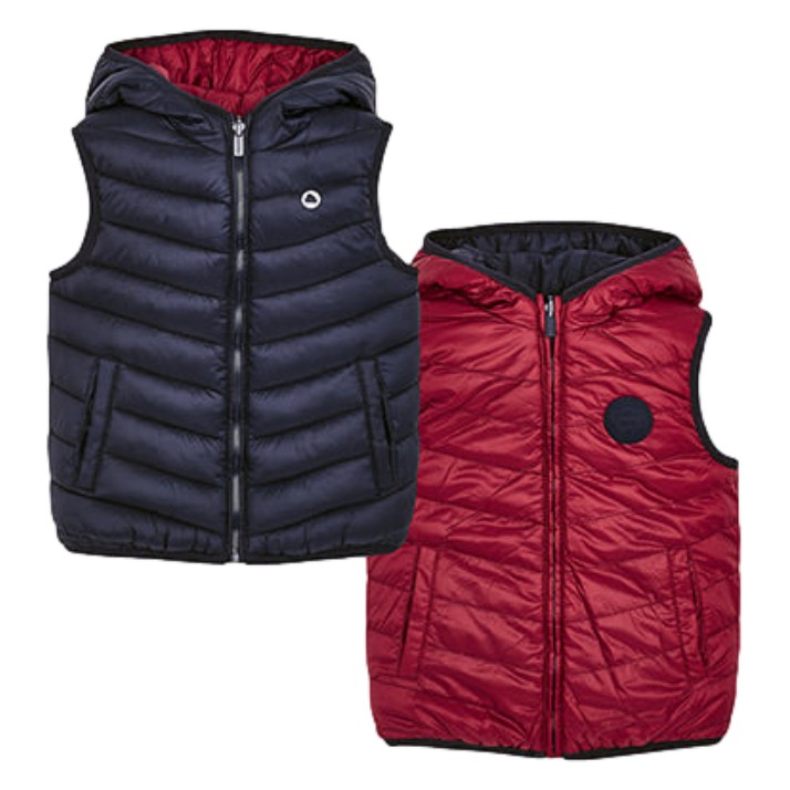 Chaleco Acolchado Reversible Para Niño Mayoral 446659 Tinto