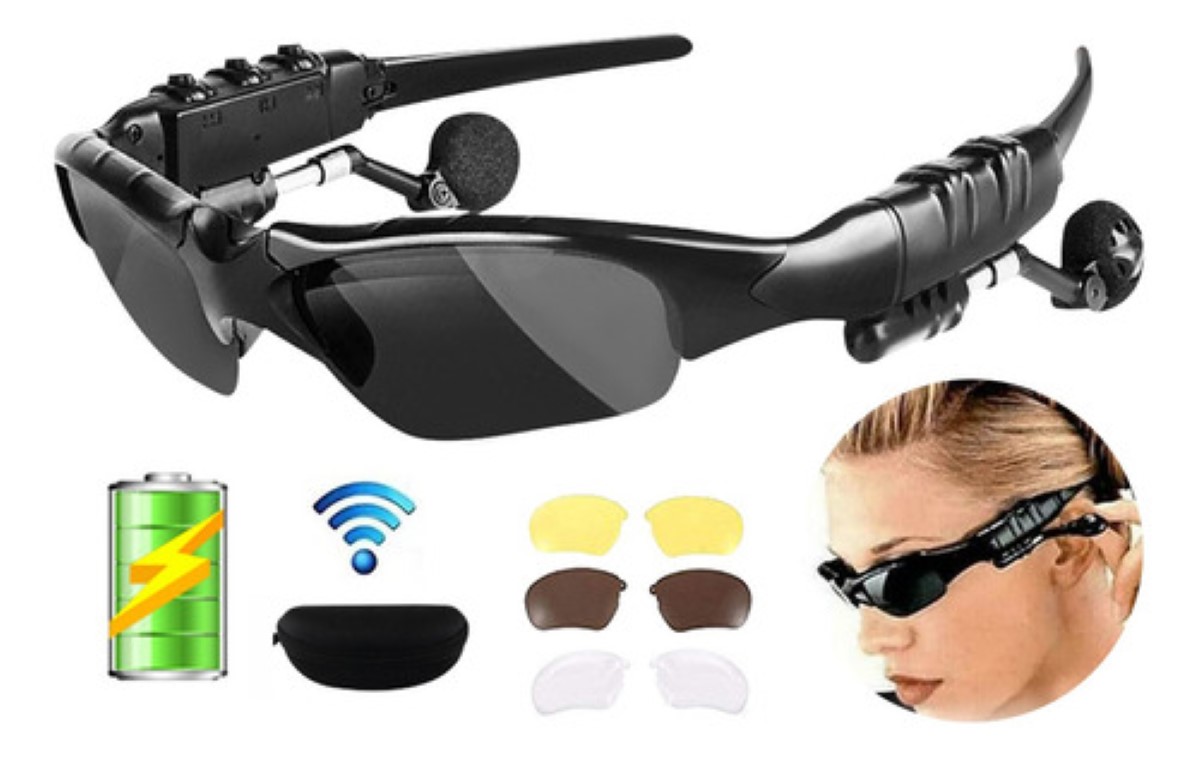 Lentes De Sol Bluetooth Manos Libres Audifonos Inalambricos NEGRO