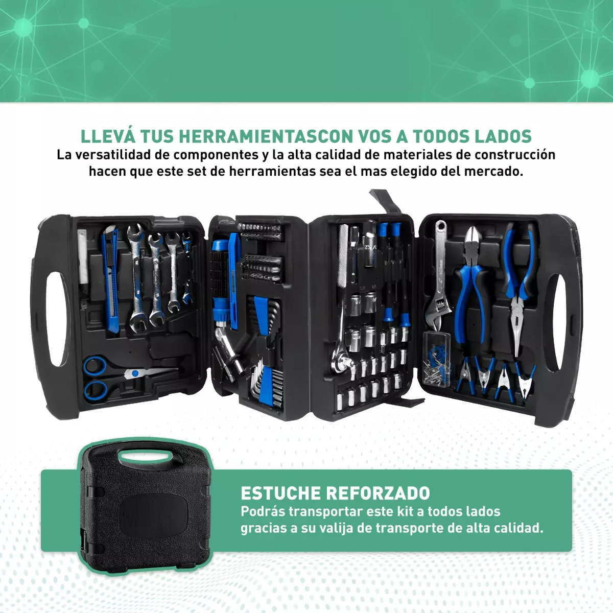 Kit de Herramientas Profesional Hyundai K-70 70 piezas