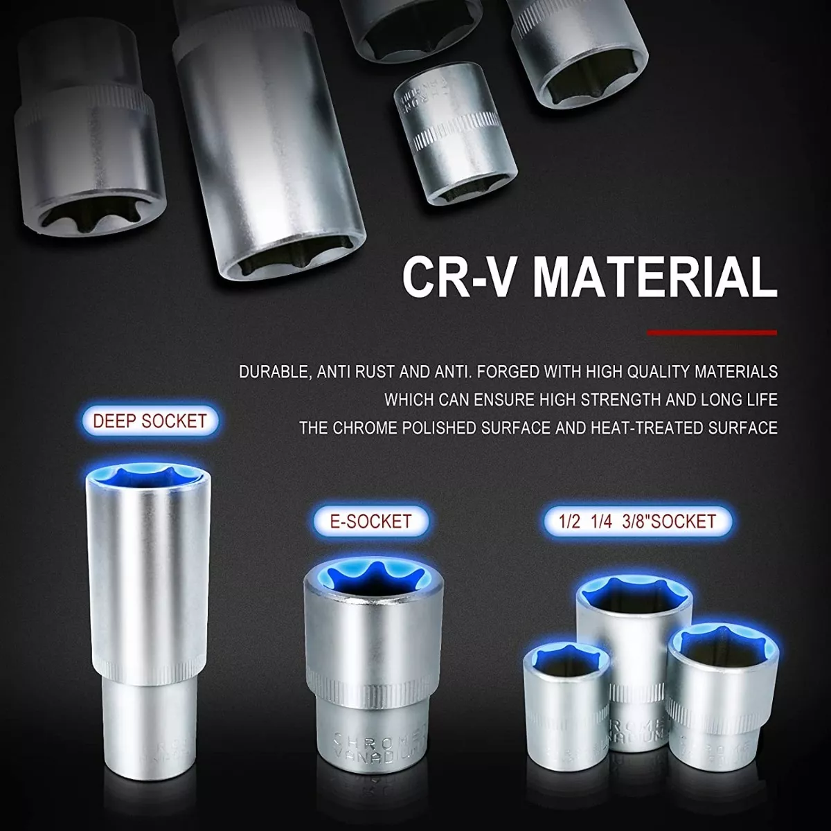 Juego De Herramientas Reparación De Automóviles 121 Piezas