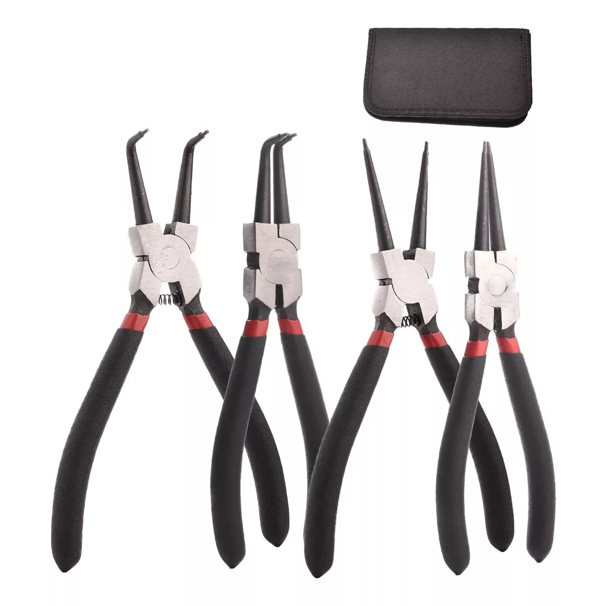 Kit Pinzas Para Seguros De Anillo | 180 Mm | 4pz |acero