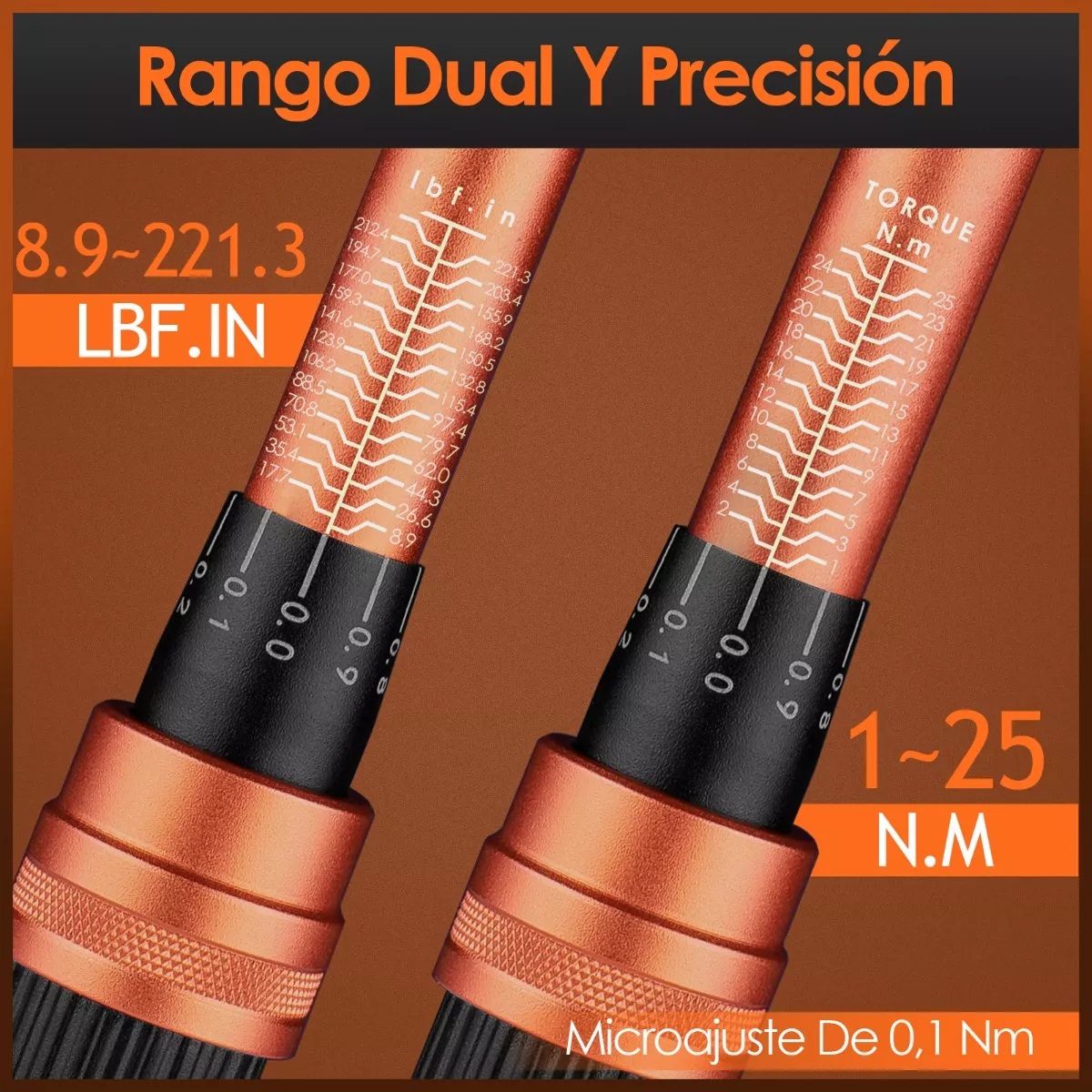 Llave Torquimetro Herramientas Para Motos 1/4'' 27 Piezas