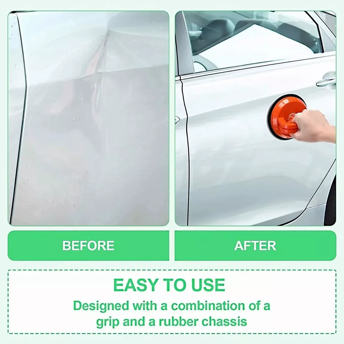 Chupón Ventosa Para Sacar Abolladuras Y Levantar Cargas 25kg Naranja