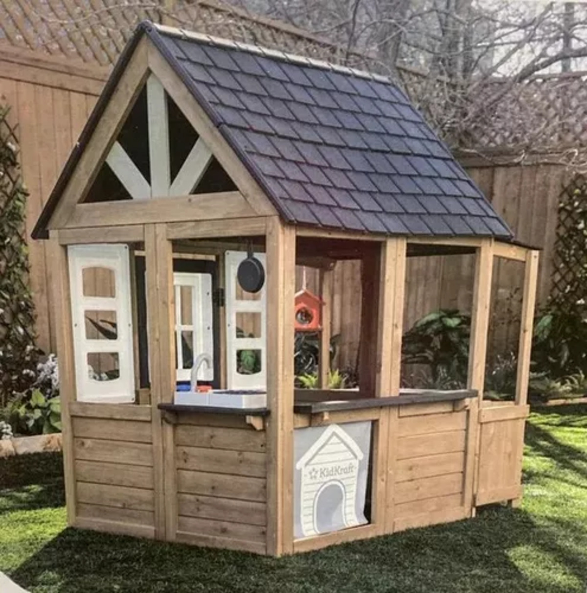 Casita Para Niños Kidkraft Madera Casa Juguete Para Exterior