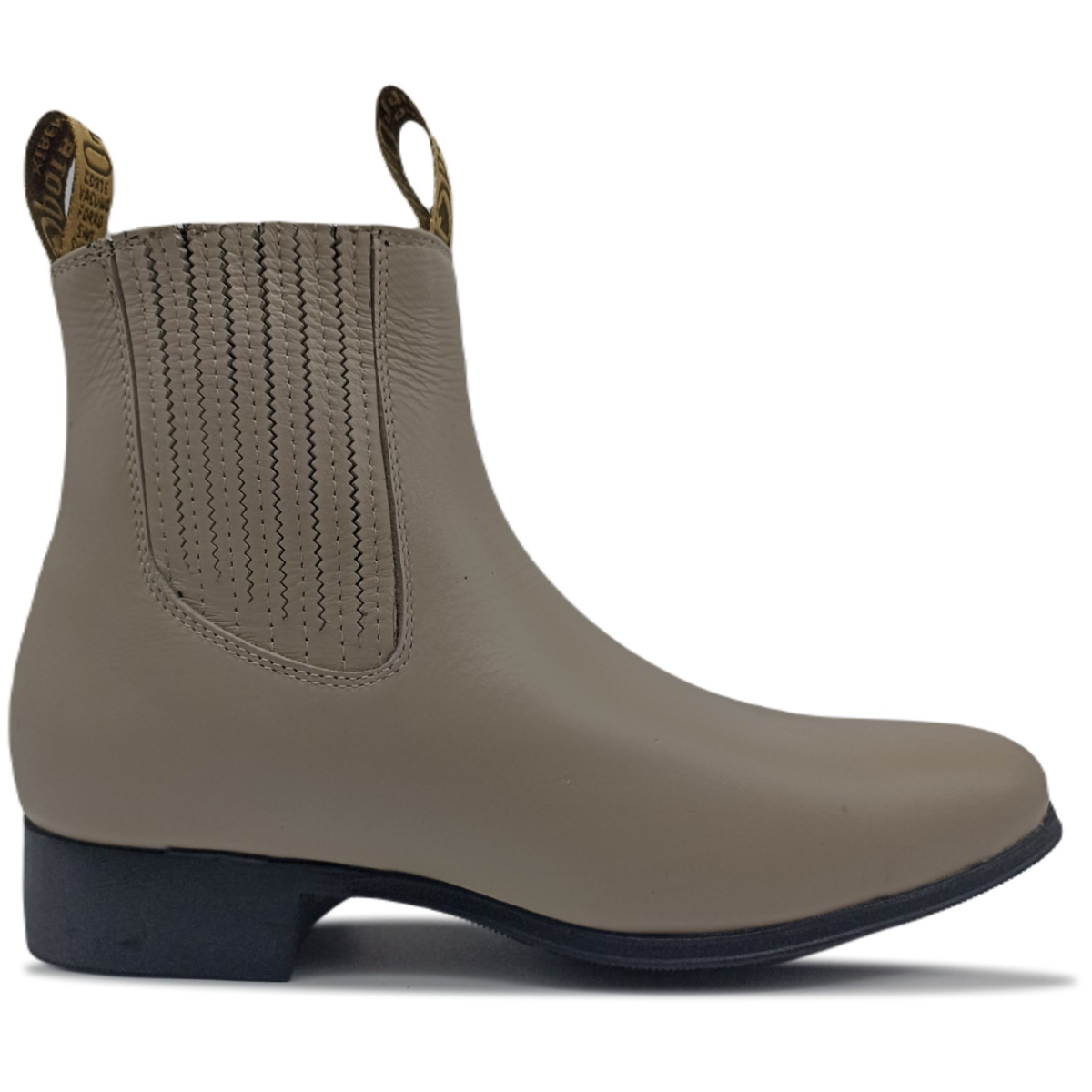 Botin Vaquero Piel Cosido Suela Tractor Marca El Potrillo 07