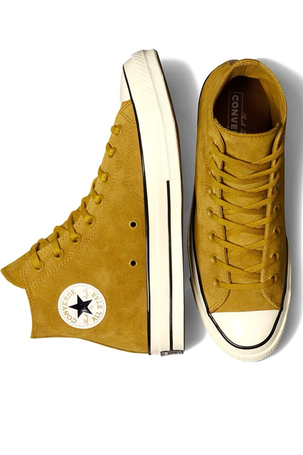 Tenis Converse Chuck 70 Suede De Bota Color Mostaza Para Hombre