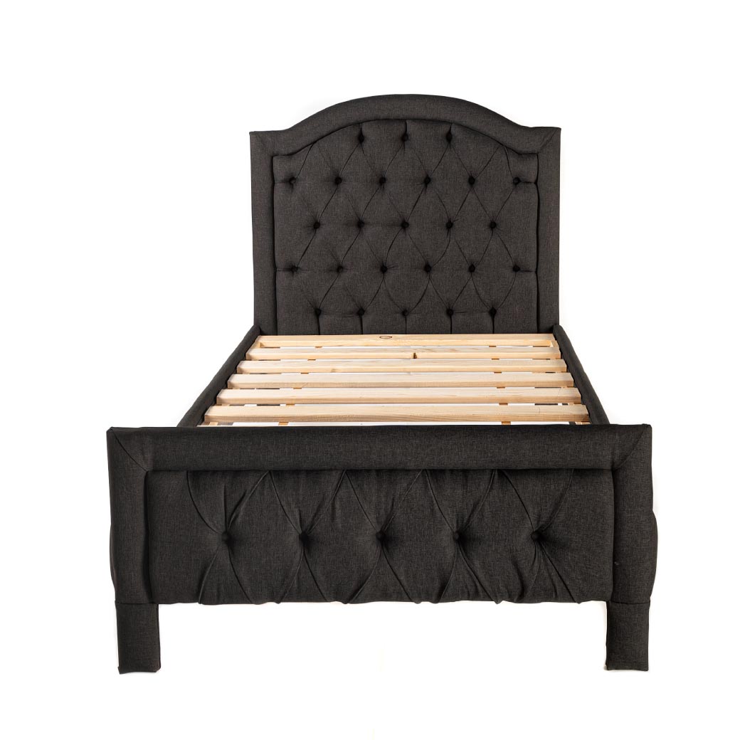 DUDUK Cama moderna capitonada para niños y niñas