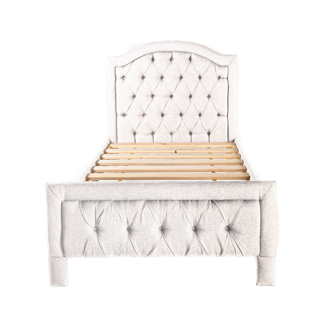 DUDUK Cama moderna capitonada para niños y niñas