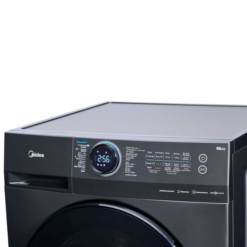 Lavasecadora Midea MF200D150WB/T Carga Frontal 15 Kg / 8 Kg Negra