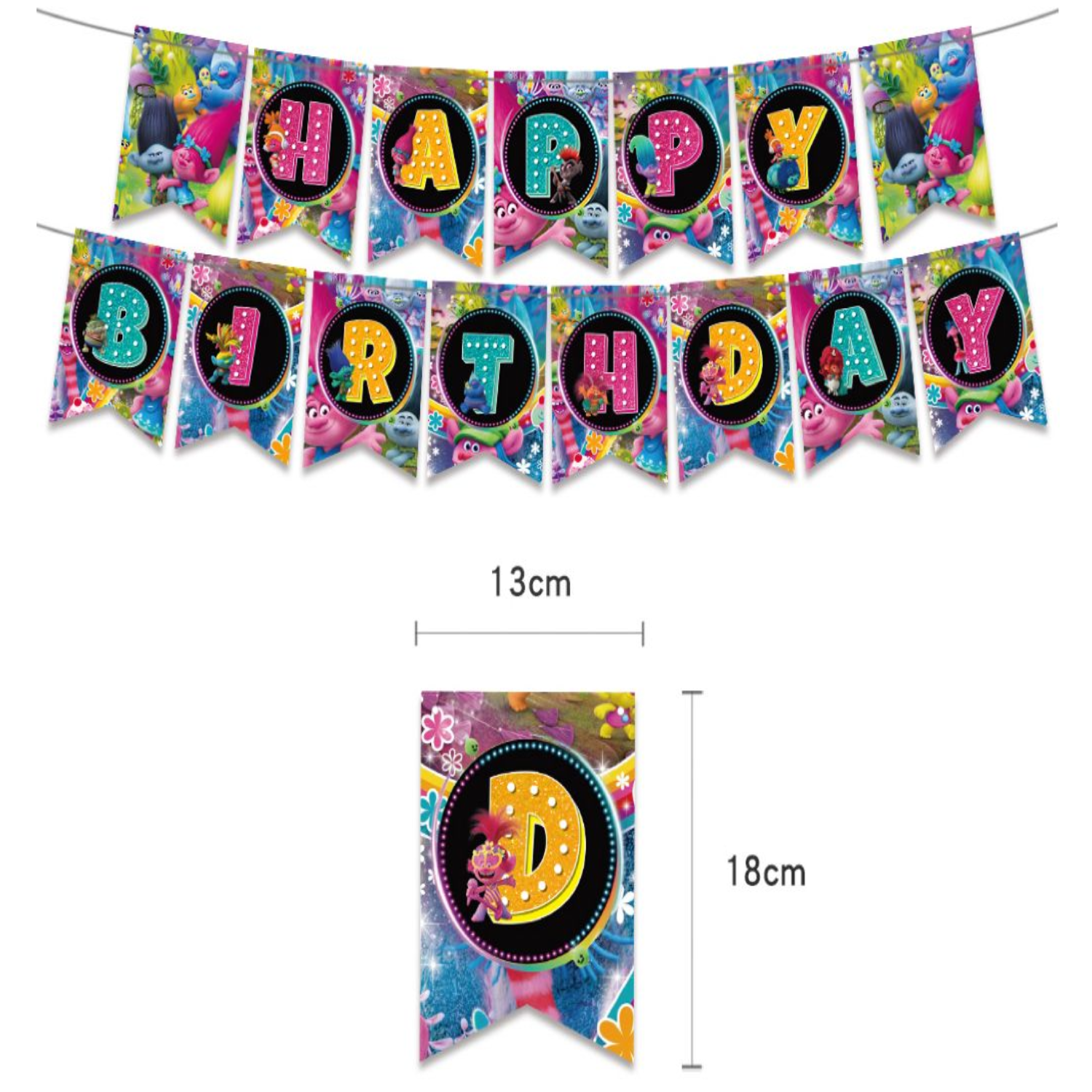 Globos De Cumpleaños Decoración Kit De Fiesta Trolls