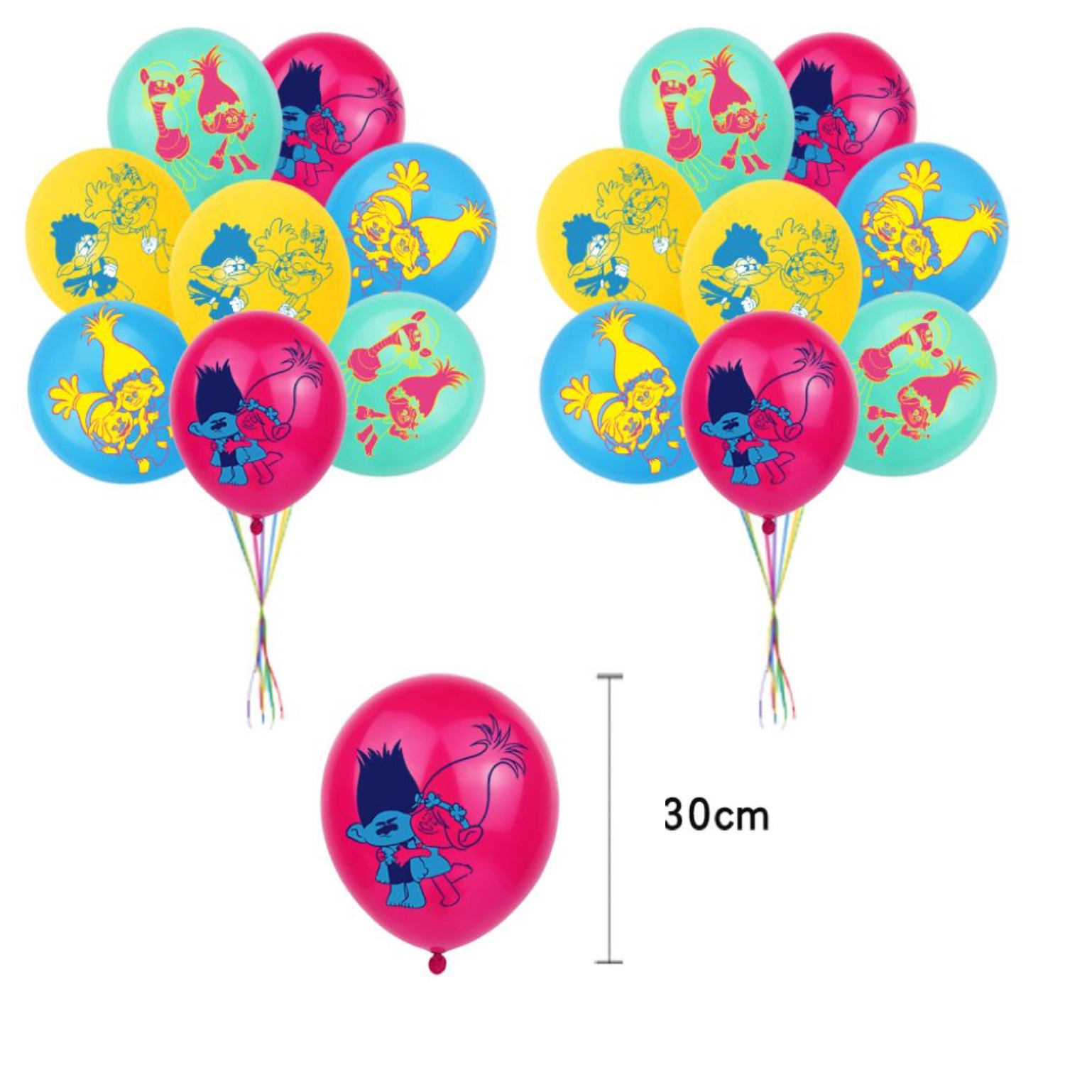 Globos De Cumpleaños Decoración Kit De Fiesta Trolls