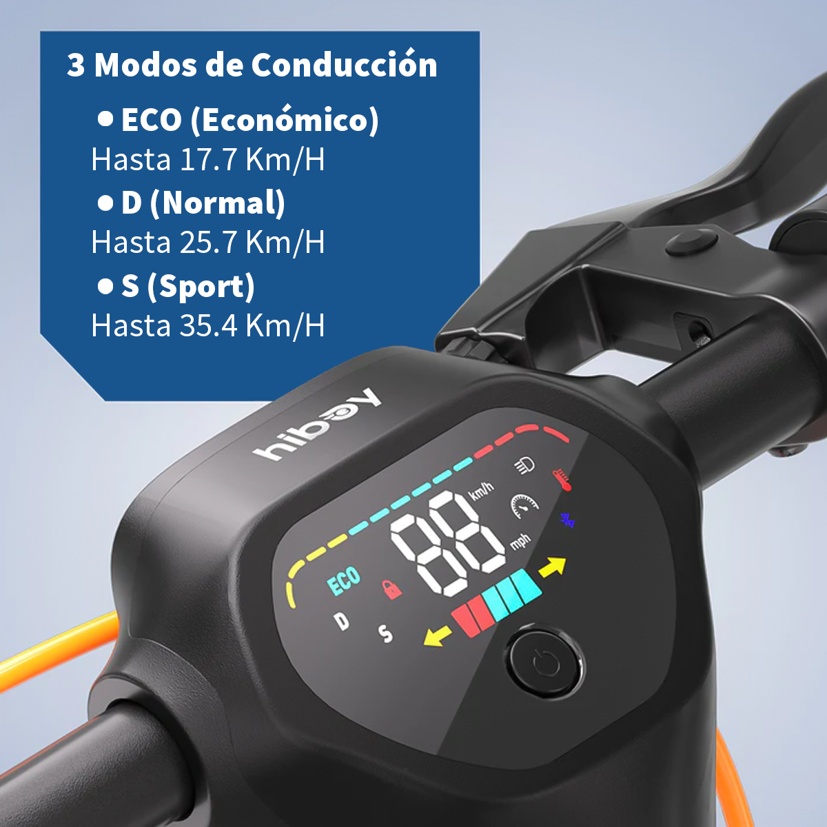 Scooter Eléctrico Hiboy Max Pro Máx. 35km/h 500w Color Negro