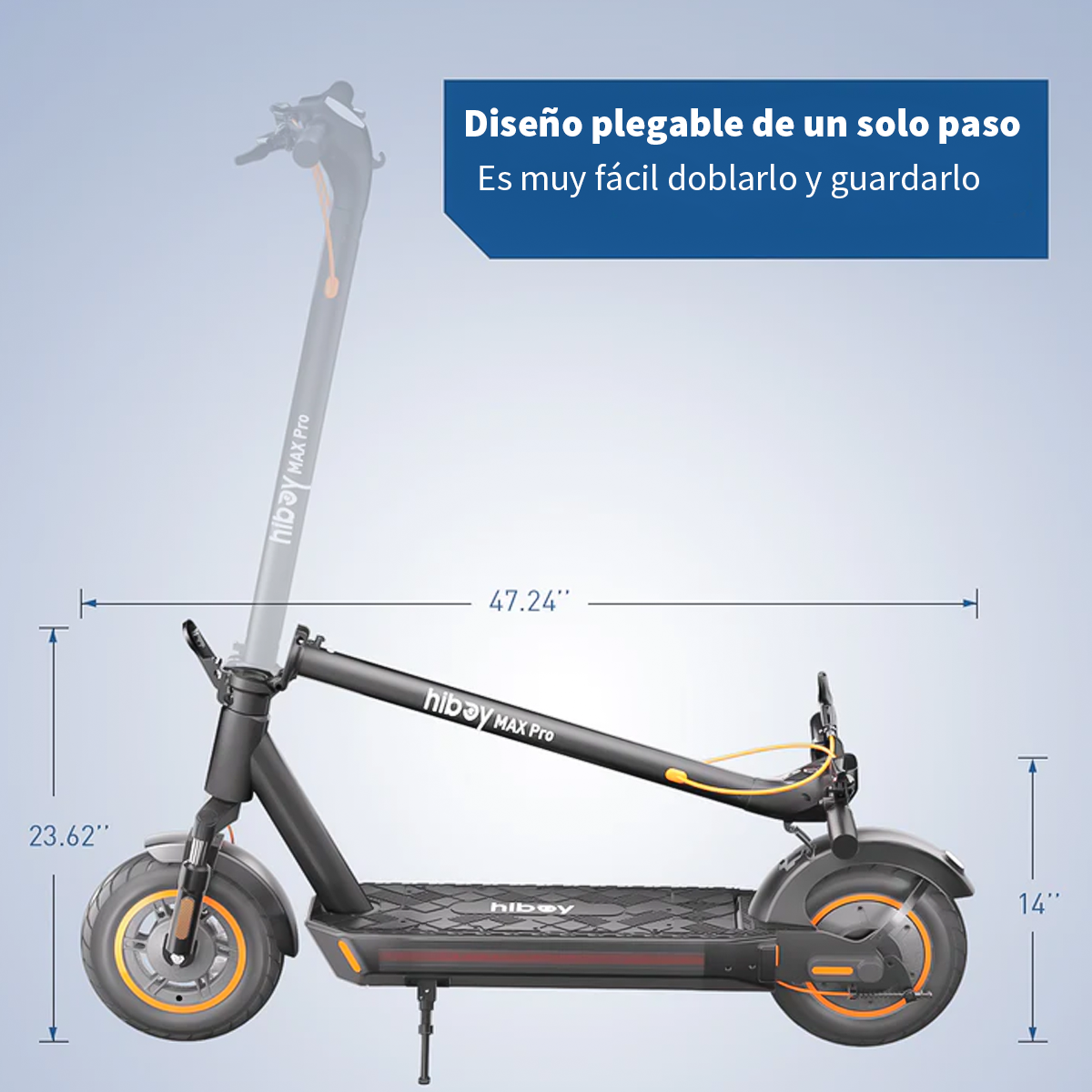 Scooter Eléctrico Hiboy Max Pro Máx. 35km/h 500w Color Negro