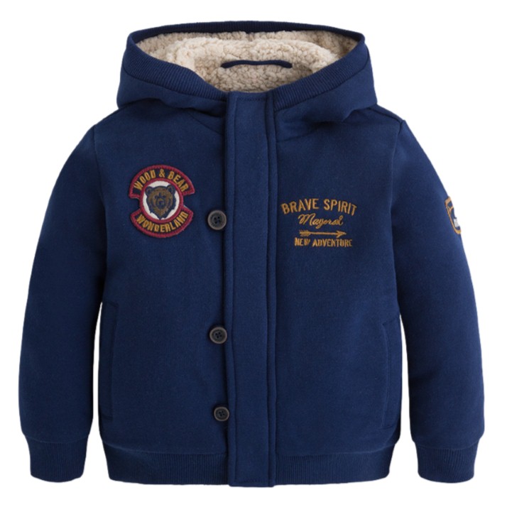 Chamarra Canguro En Felpa Forrada Mayoral Niño 448188 Azul