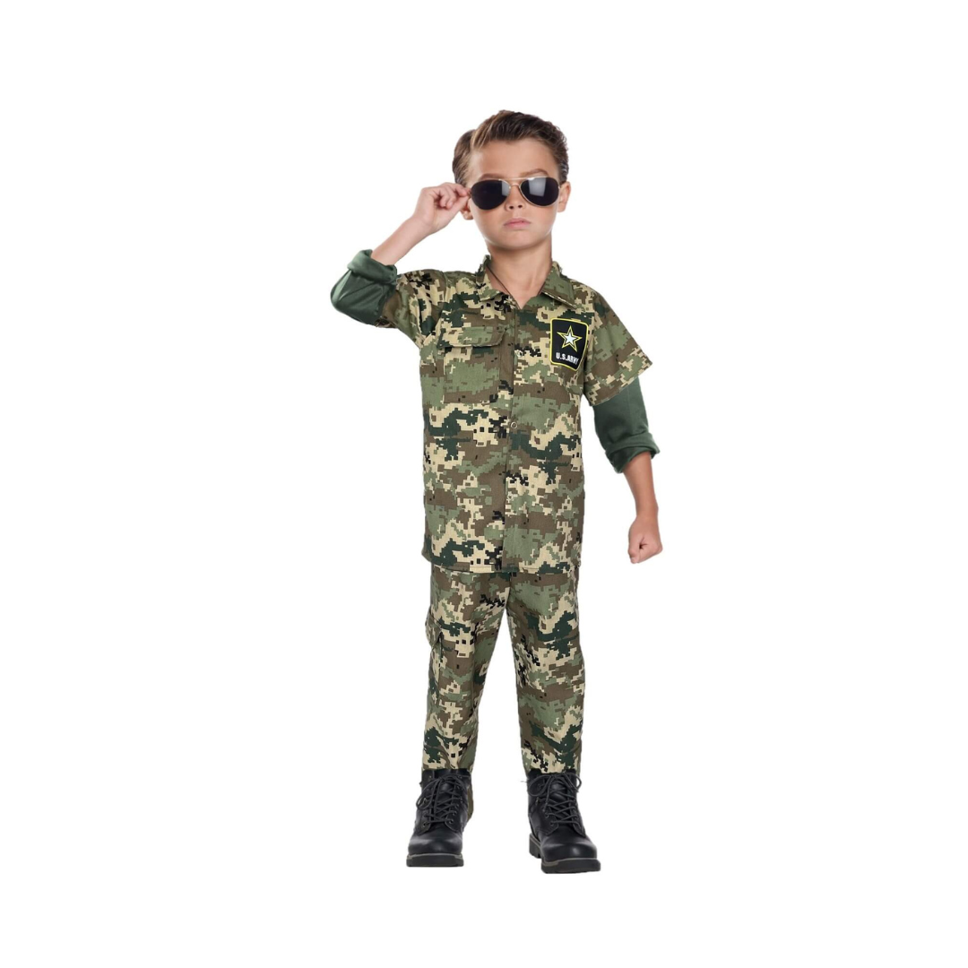 Disfraz de Soldado - Traje de Militar - Disfraces Independencia Niñas y Niños