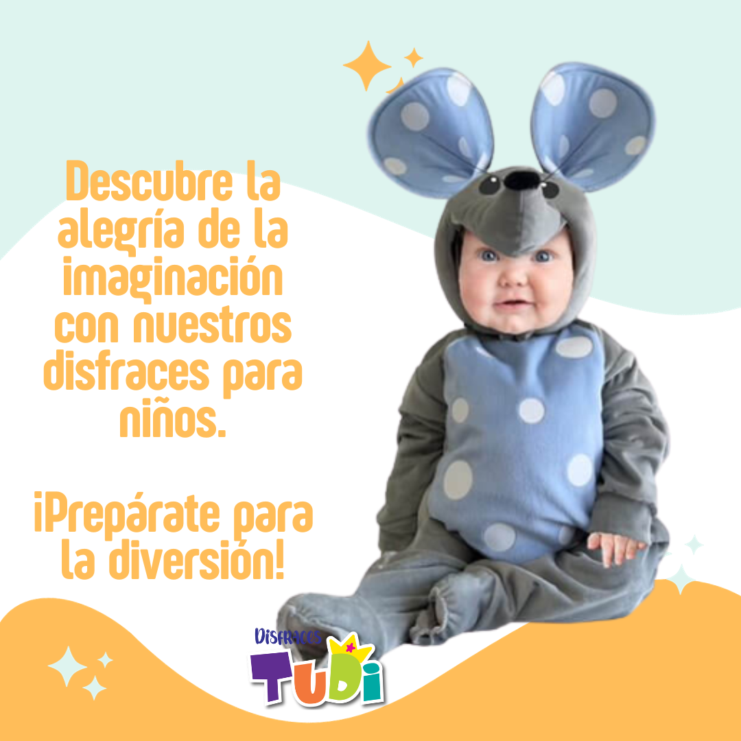 Disfraz de Ratón - Disfraces de Primavera para Bebé y Niños - Traje Ratoncito