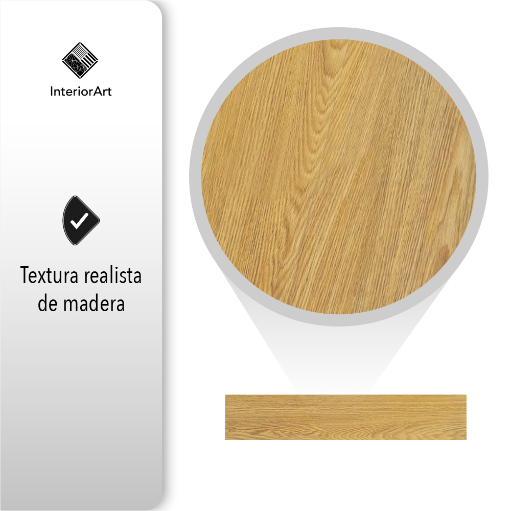 PISO AUTOADHESIVO TIPO DUELA 5 M2 COLOR CAFÉ CLARO