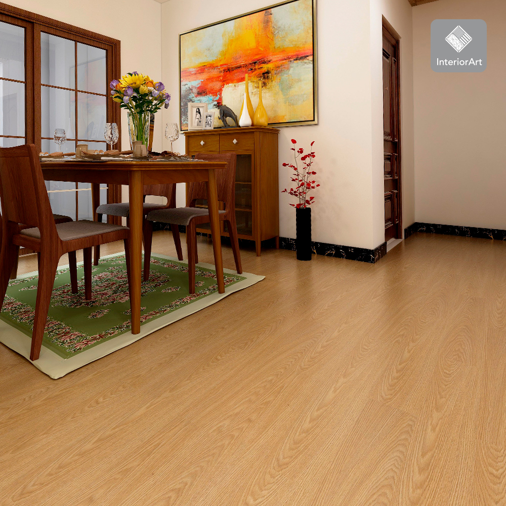 PISO AUTOADHESIVO TIPO DUELA 5 M2 COLOR CAFÉ CLARO