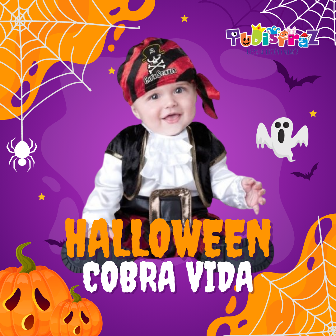 Disfraz de Pirata - Traje de Halloween - Disfraces de Piratas para Bebés y Niños