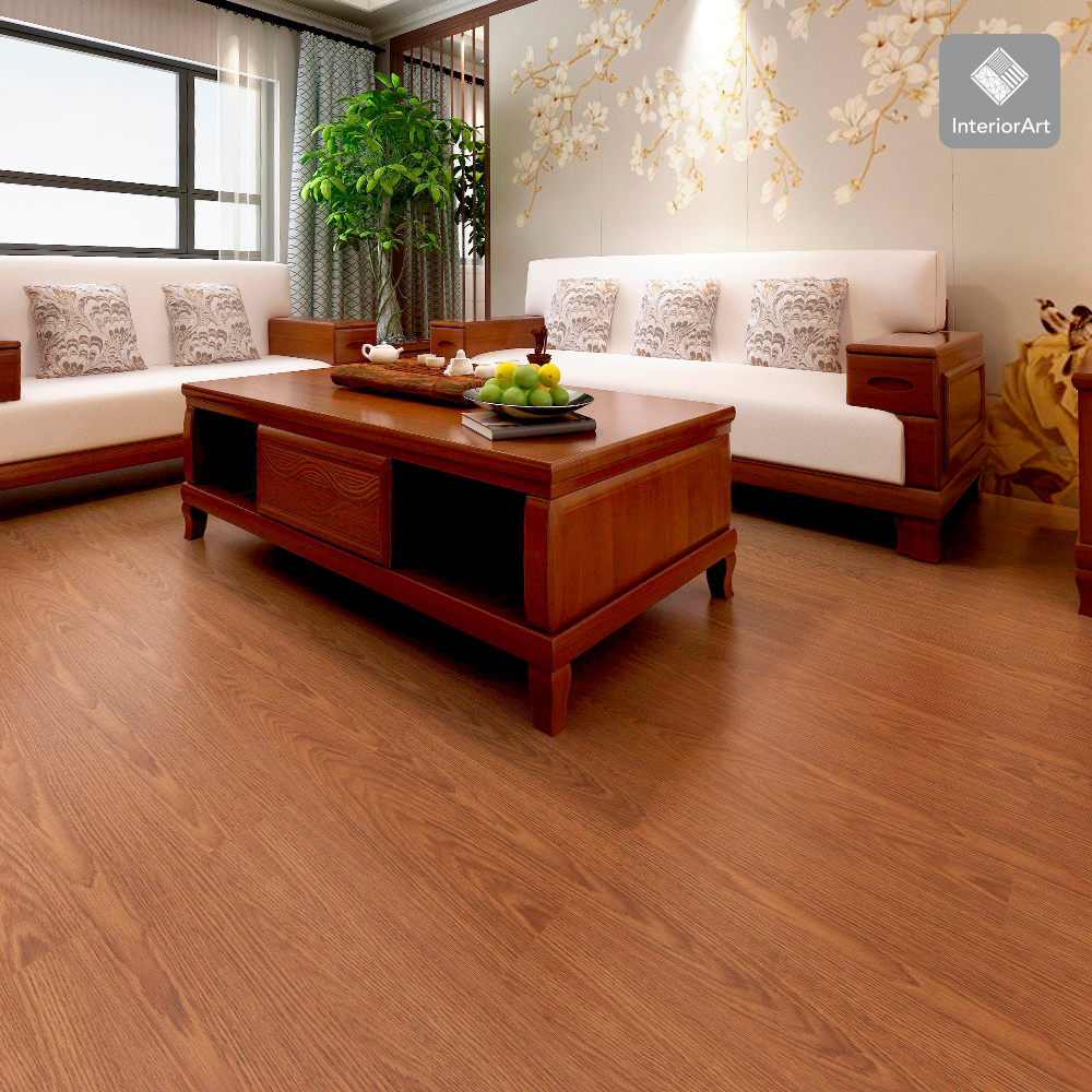 PISO AUTOADHESIVO TIPO DUELA 5 M2 COLOR CAFÉ OSCURO