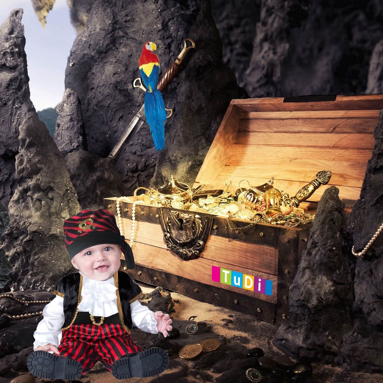 Disfraz de Pirata - Traje de Halloween - Disfraces de Piratas para Bebés y Niños