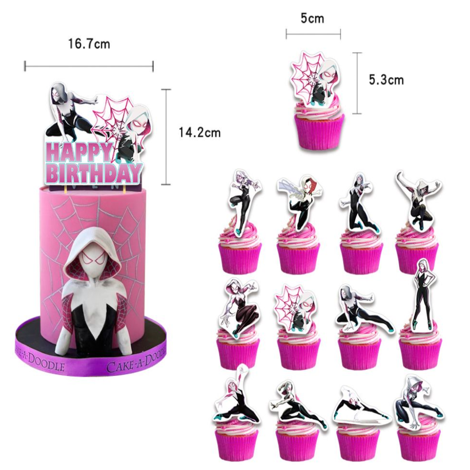 Globos De Cumpleaños Decoración Kit De Fiesta Gwen Stacy