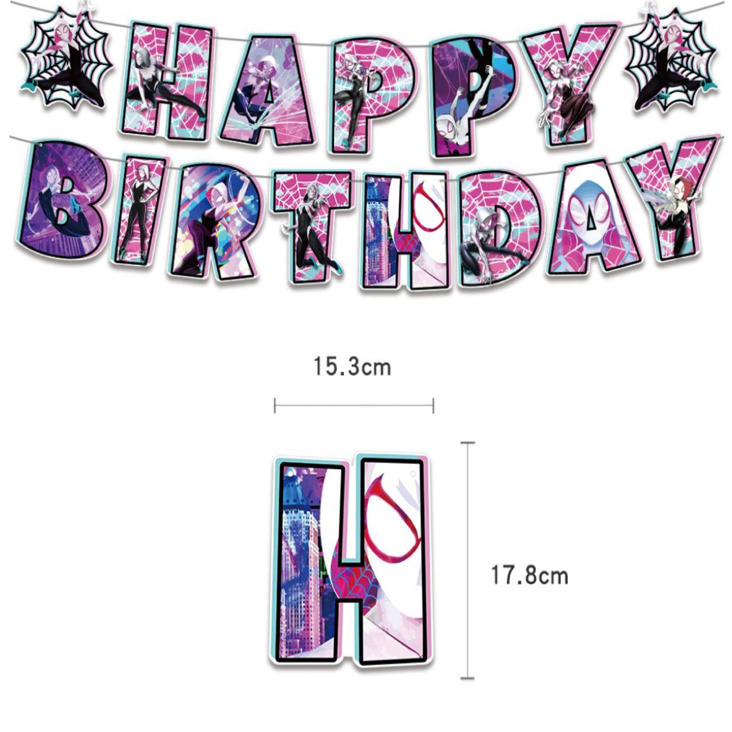 Globos De Cumpleaños Decoración Kit De Fiesta Gwen Stacy