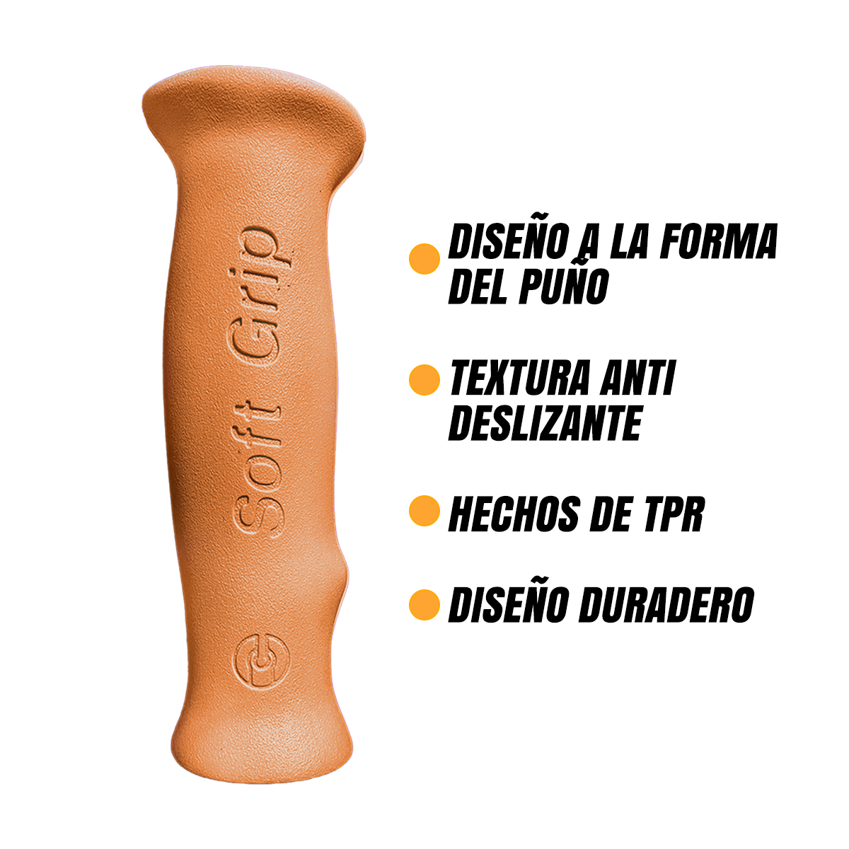 Puños Bicicleta Vintage Ergonómicos Hule 125mm Café