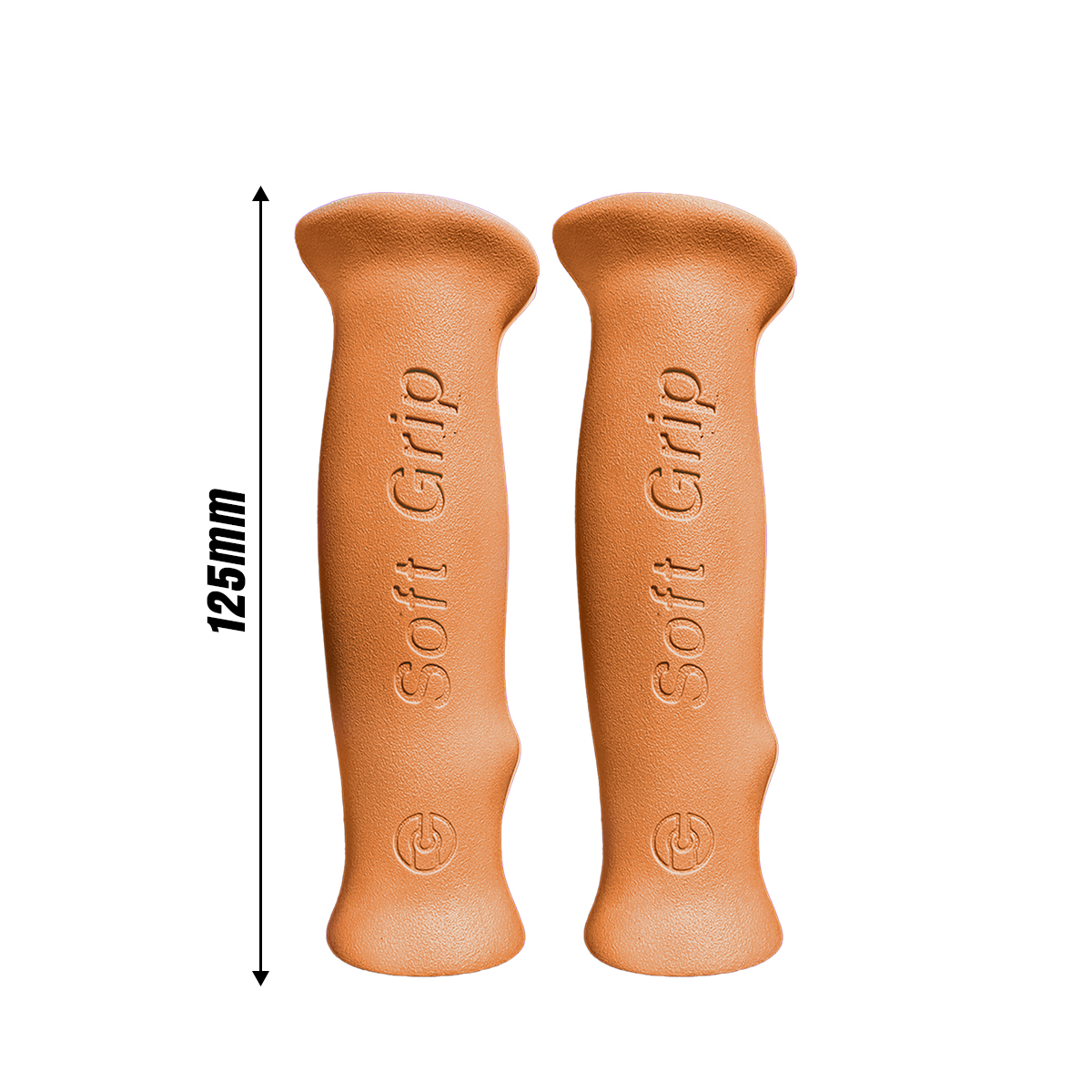 Puños Bicicleta Vintage Ergonómicos Hule 125mm Café