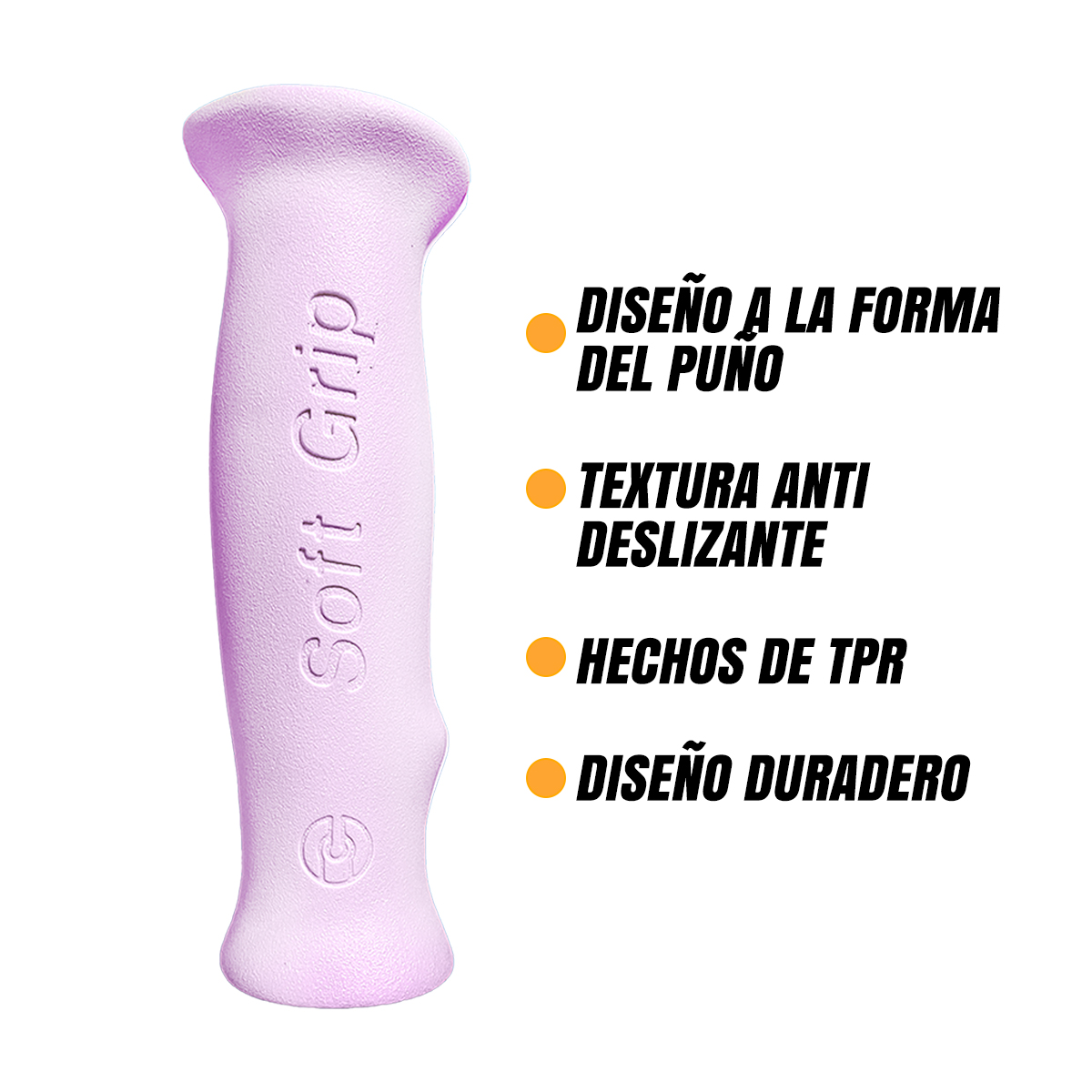Puños Bicicleta Vintage Ergonómicos Hule 125mm Rosa.