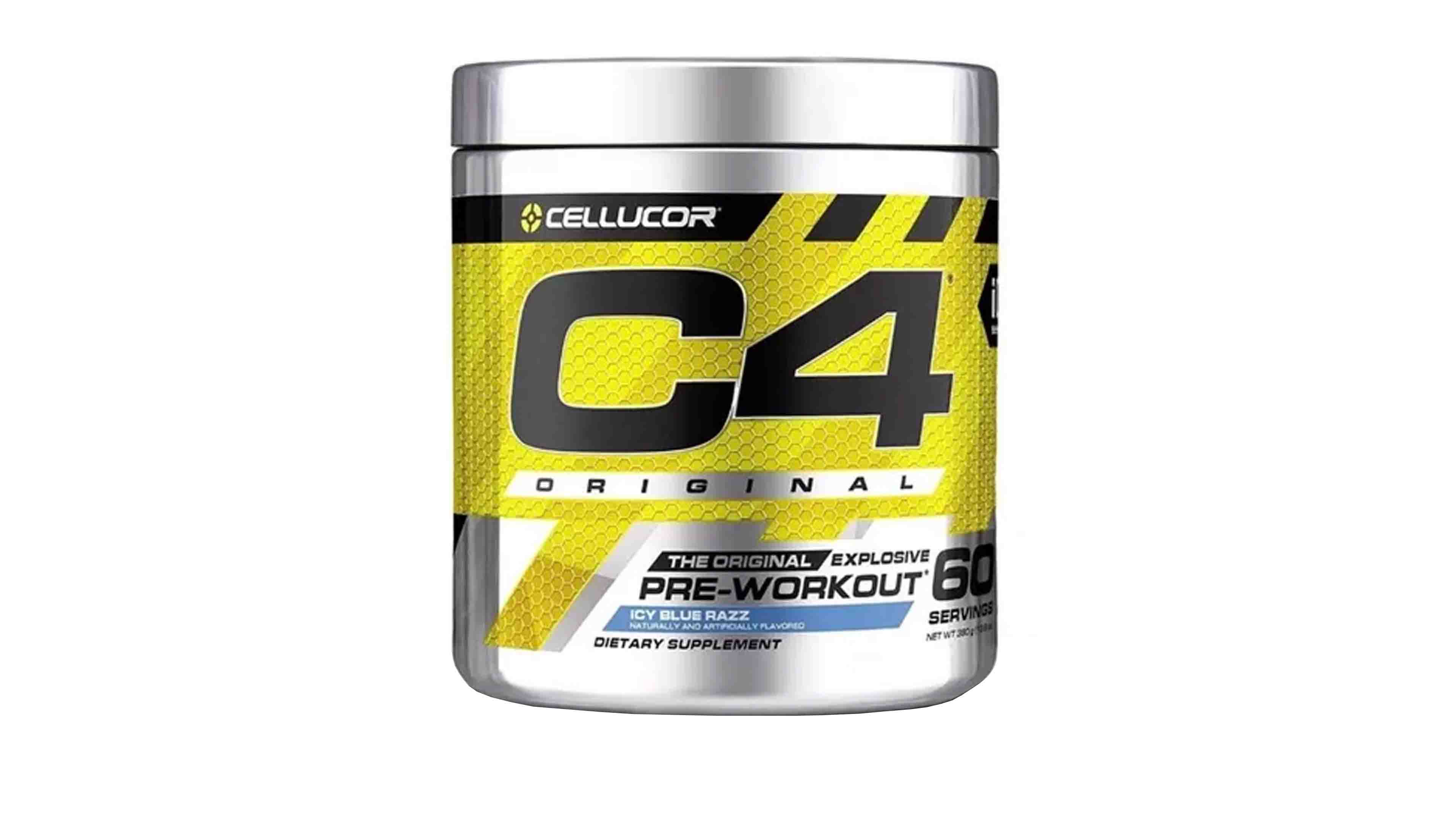 Pre Entreno C4 Original 60 Servicios Cellucor Sabor Icy Blue Razz Entreno Energia 