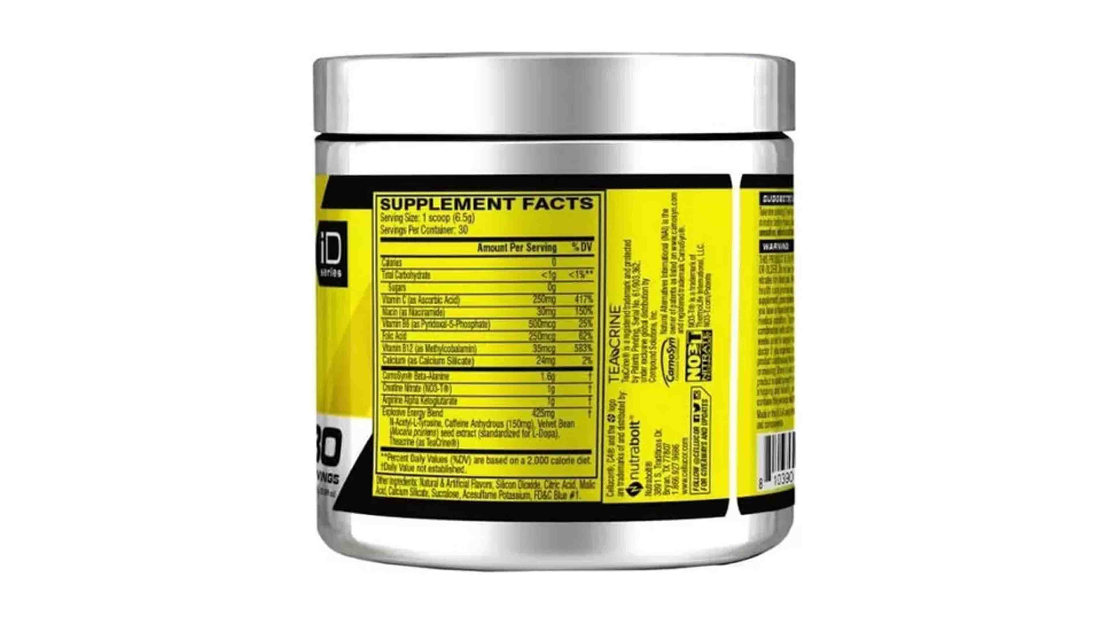 Pre Entreno C4 Original 60 Servicios Cellucor Sabor Icy Blue Razz Entreno Energia 