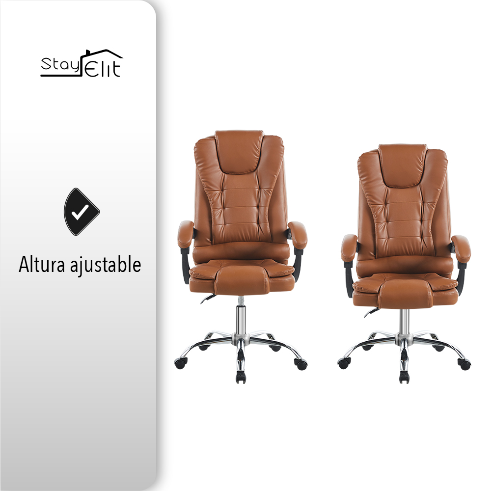 Silla Ejecutiva Premium Color Cafe.