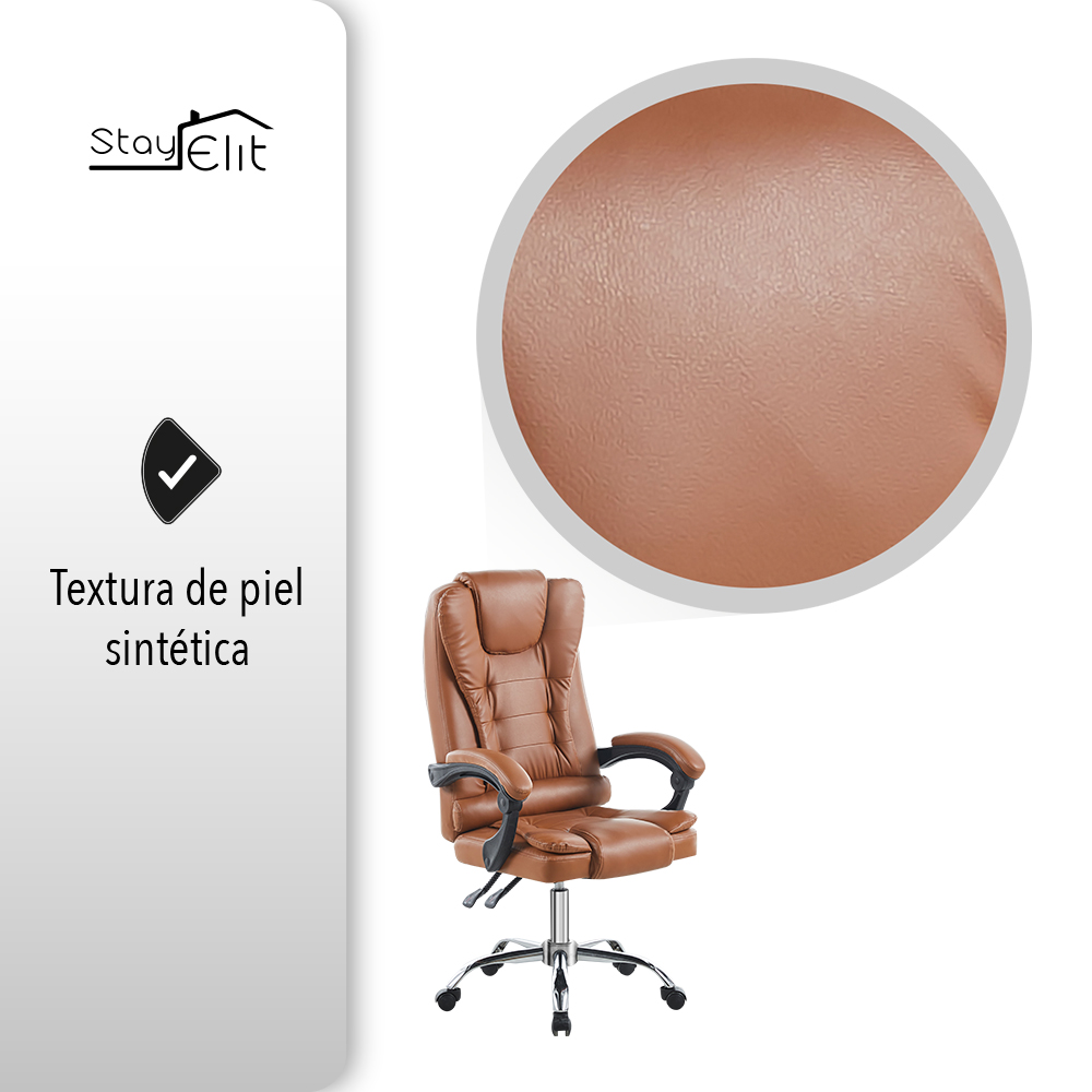 Silla Ejecutiva Premium Color Cafe.