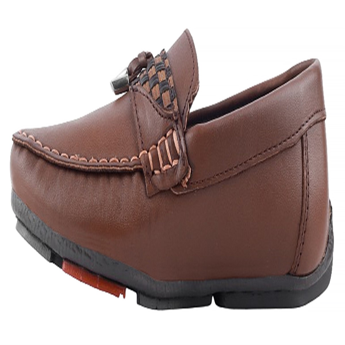 Zapato Niño Mocasín Cómodos 100% Piel Moda Café 3105-c.