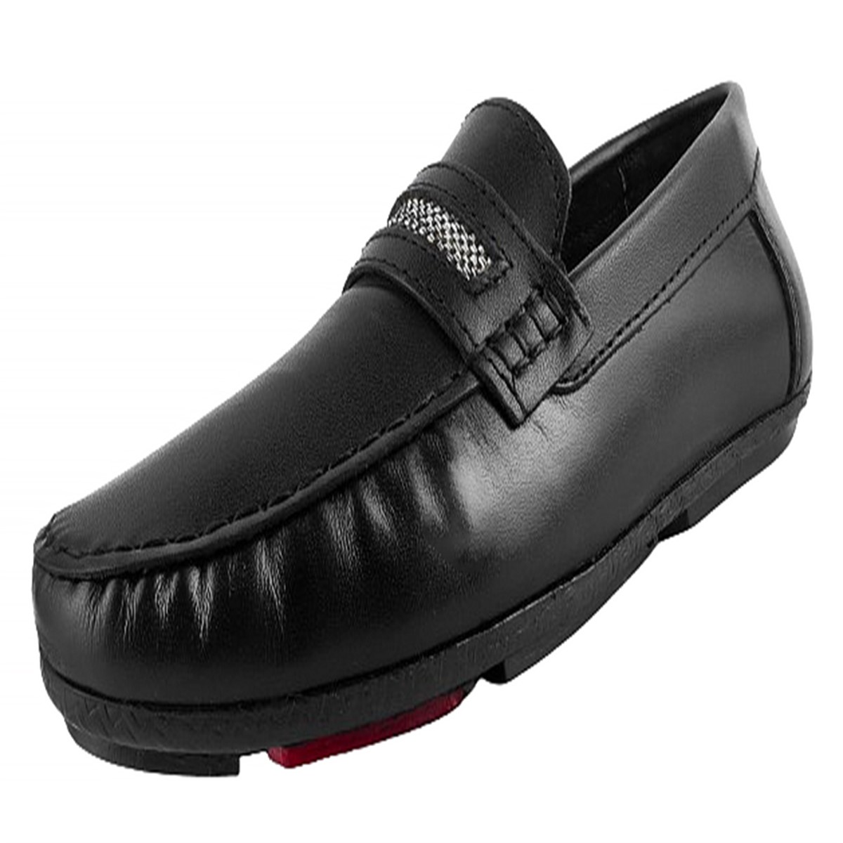 Zapato Niño Mocasín Cómodo 100% Piel Moda Negro 3103-n.