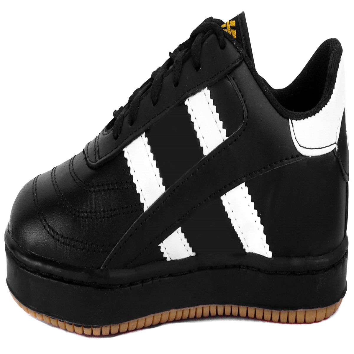 Tenis Hombre Fútbol Rápido Cosidos Soccer 100% Piel 1507-NB.