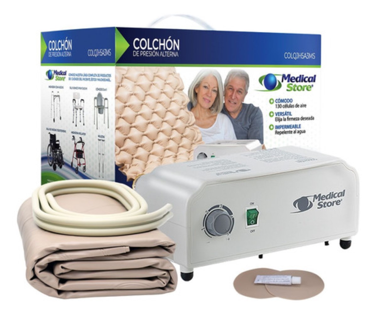 Colchon De Aire Presion Alterna Antiescaras Blanco