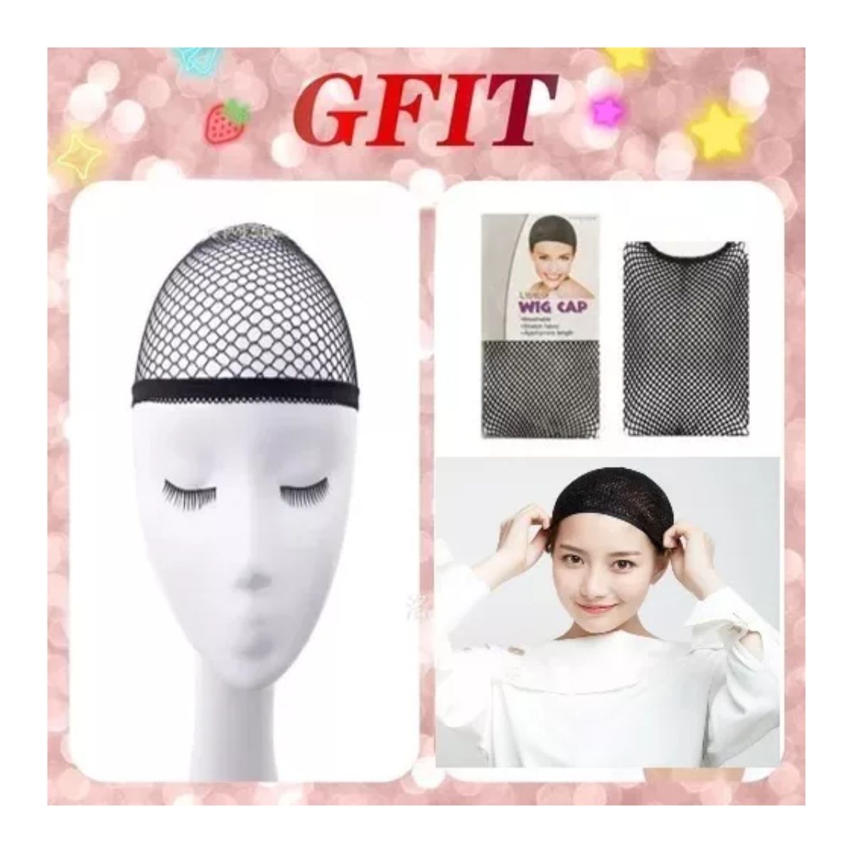 Peluca Roja Larga Flequillo Lacio Para Mujer Dama CosplayB ROJO