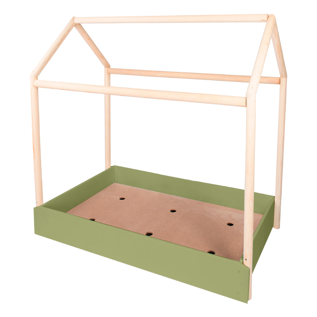 Cama Montessori de madera y colchon incluido | forma de Casa Duduk