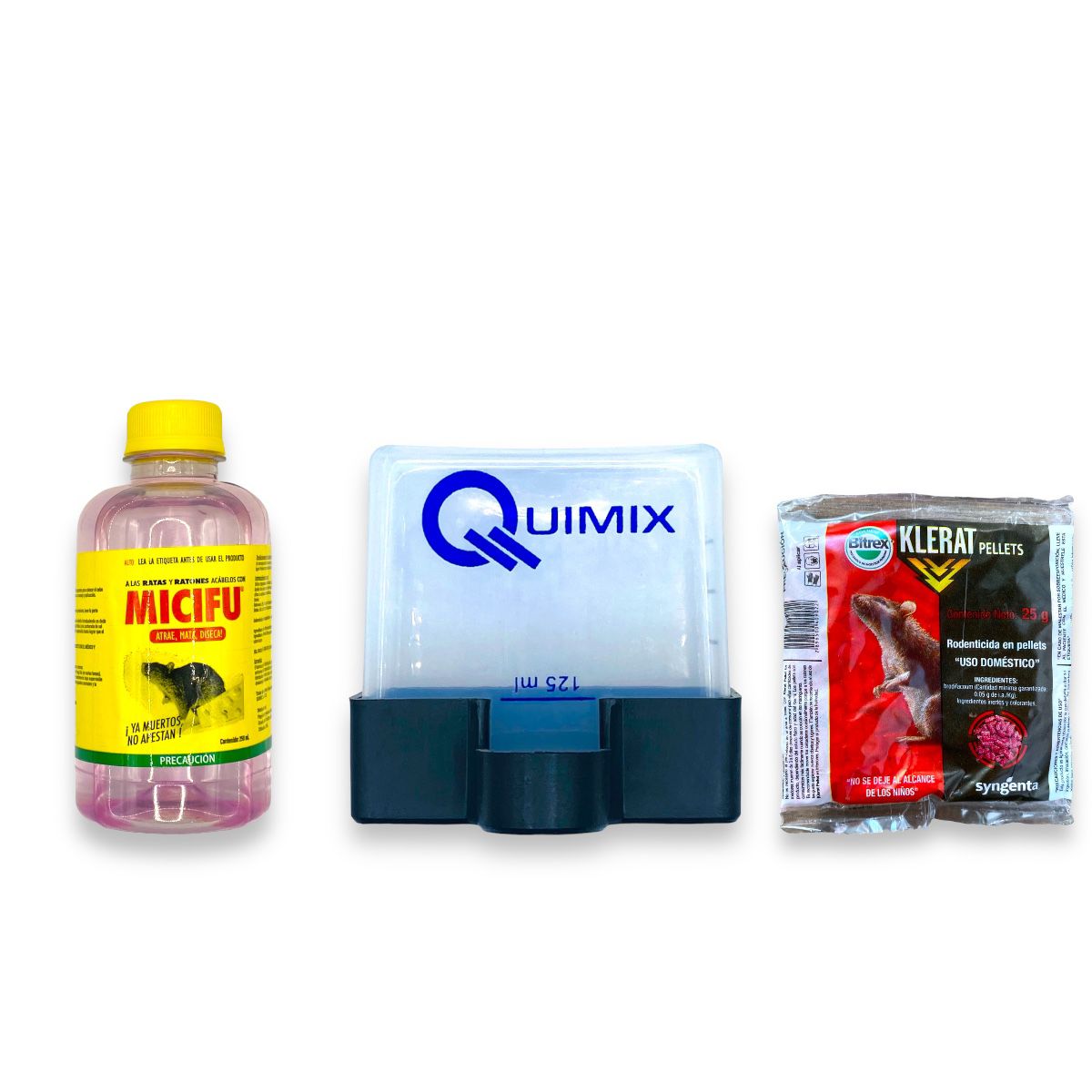 Veneno Para Ratones Micifu Liquido +bebedero+ Klerat Pellets