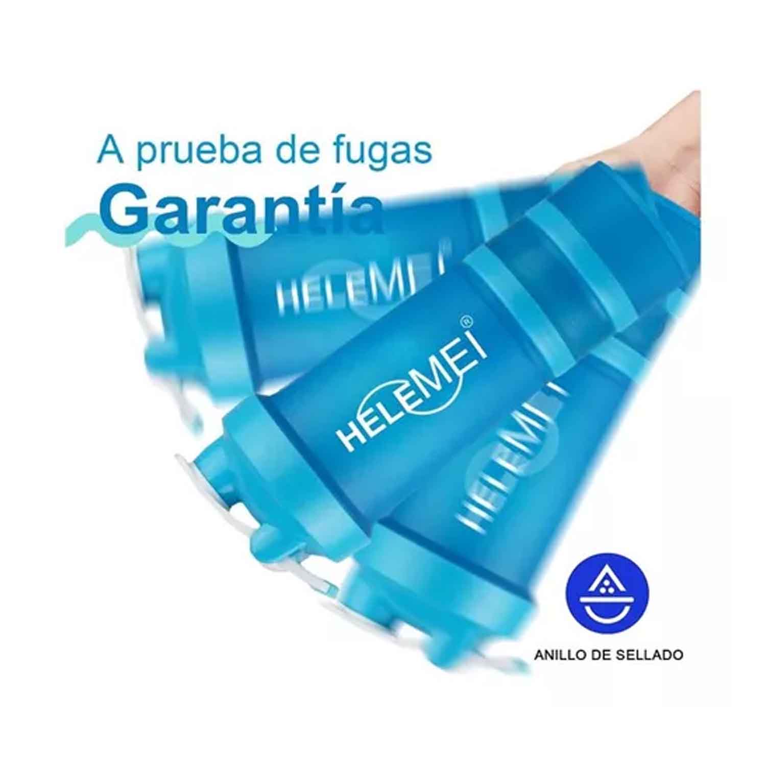 Vaso Mezclador Shaker Multifuncional Compraymas Para Deporte Vaso Proteina 650ml Fitness Agua Color Azul