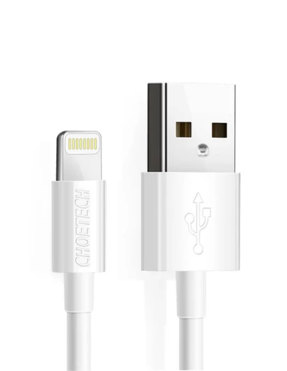 Cable Choetech USB a Tipo Lightning Blanco  .