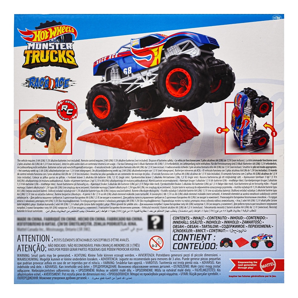Hot wheels Monster Trucks Race Ace RC 1:24