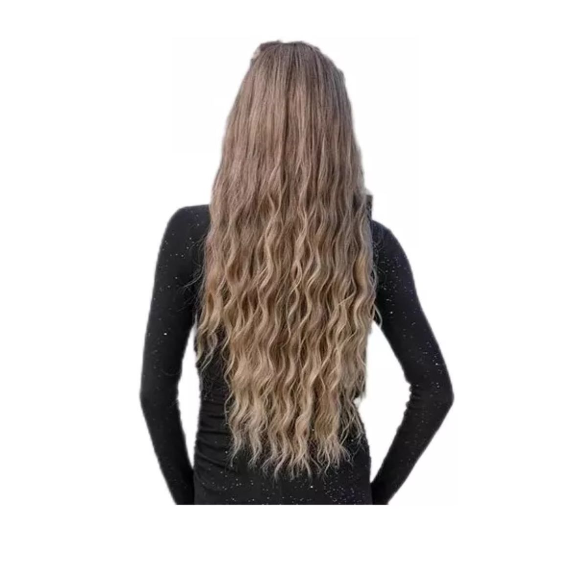 Peluca Larga Ondulada Cosplay Para Mujer Dama 72cm   marron