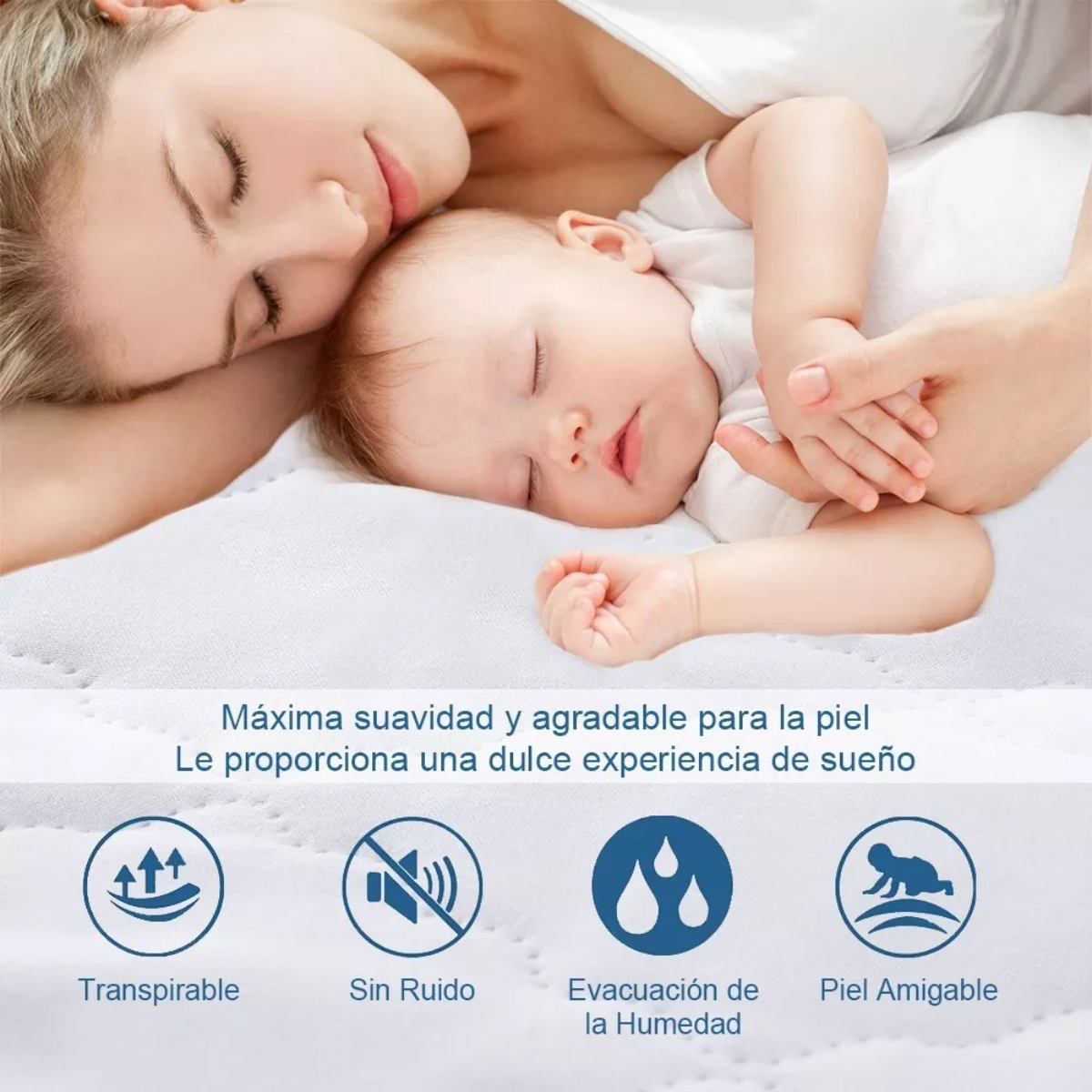 Protector Colchón Impermeable ultra Confort Y Protección