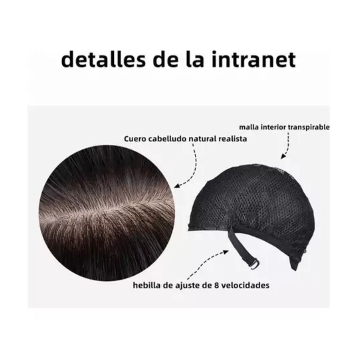 Peluca Larga Ondulada Negro Para Mujer Natural negro