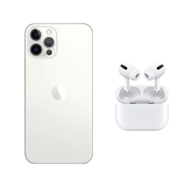Apple Iphone 12 Pro Blanco 256GB Reacondicionado con audifonos inalambrico de regalo.