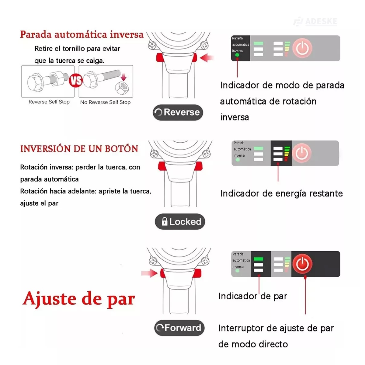 Llave De Impacto Inalambrico Taladro Recargable Kit Pistola