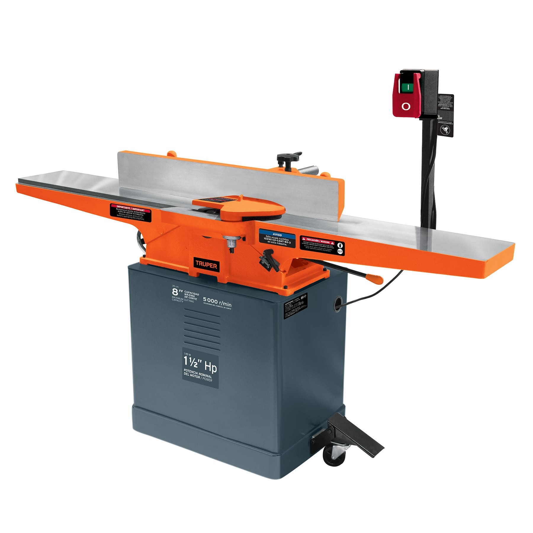 CANTEADORA DE PISO 8", 1-1/2 HP (1120 W), TRUPER 16288